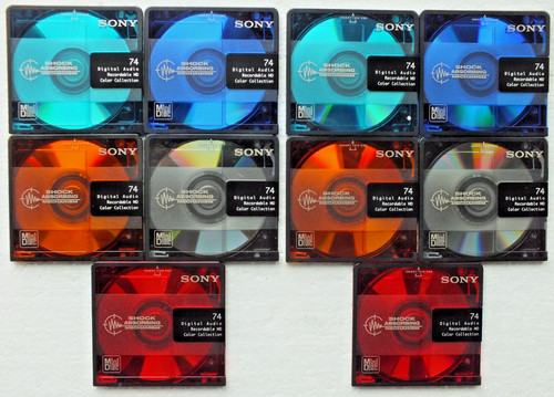 Sony colour minidiscs md74 - 10,