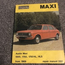 Autodata Austin Morris Maxi From 1969 Owners Workshop Manual Book