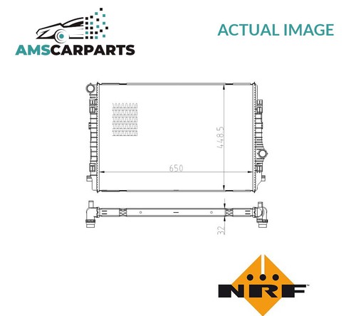 Engine cooling radiator 550081 - engine,