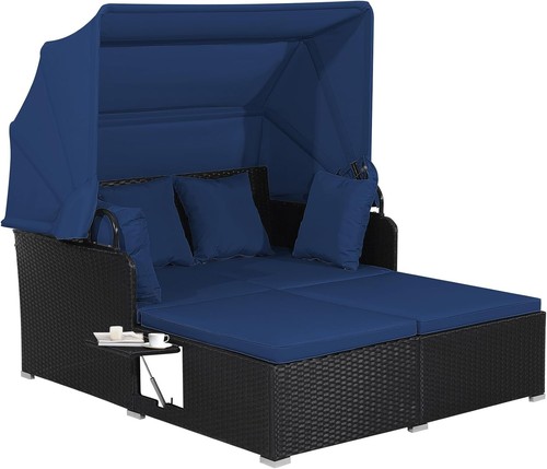 Garden rattan daybed patio 2 - rattan,