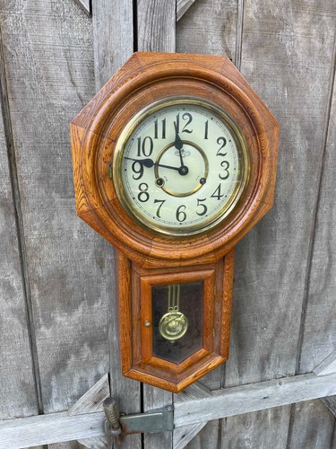 Vintage regulator clock - vintage,