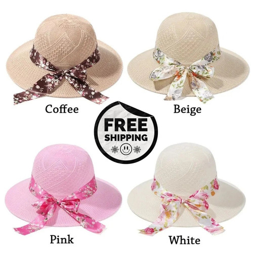 Ladies women sun hat straw - ladies,