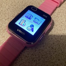VTech KidiZoom DX2 Smart Watch Pink 💕 camera/video USED 😊 see photos 