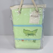Dormouse Curtains & Tiebacks Croc & Rumble Nursery  Lime Green Crocodile 132x160