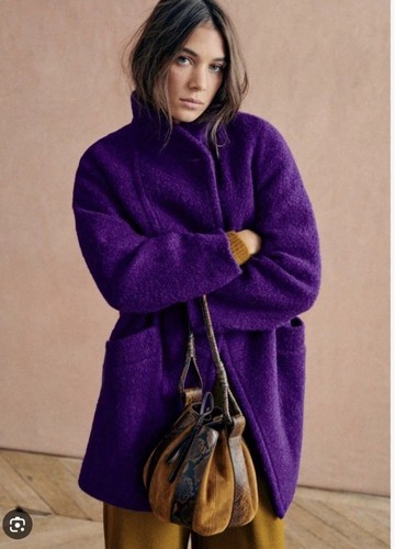Designer coat sezane wool - coat,