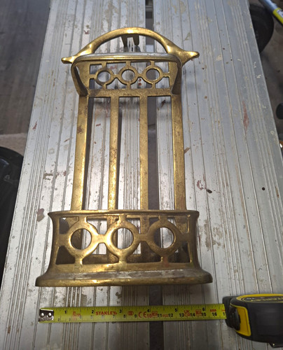 Brass antique fireplace - brass,