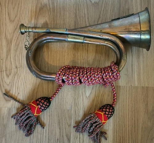 Antique bugle military - military, wwii