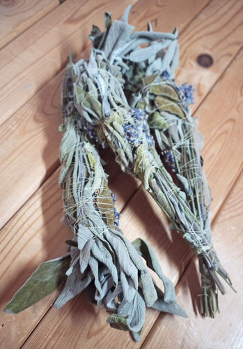 Homemade sage and lavender - and,
