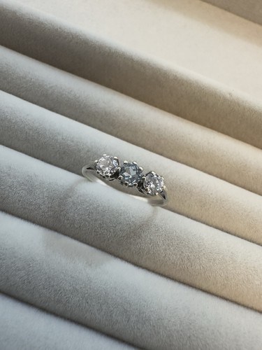 Aquamarine cz 9ct - &,