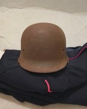 ORIGINAL WW2 GERMAN HELMET & TUNIC OVERHOFF&CIE WWII