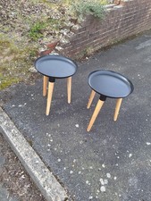 pair of Habitat circular black