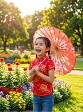 Flower Paper Umbrella Chinese