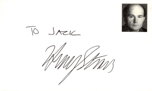 Henry stram signed - auto, 3x5
