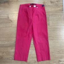 ROBELL MARIE 07 Marie Pink Cropped Trousers Size 10 Women’s ￼