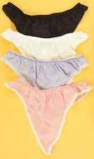 Pure Silk Ladies' Thongs - breathable, smooth, sensuous & lustrous, lovely gifts