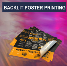 Backlit Film Poster Printing – Ideal for Light Boxes, Menu Boxes, and LED Signs