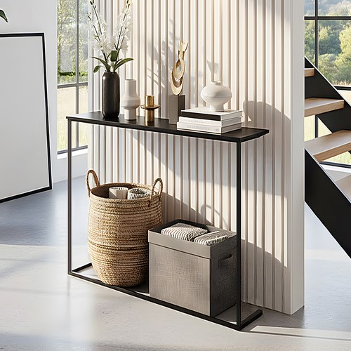 Black 80cm long - slim, console