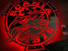 VABIS GRYF SCANIA MULTICOLOUR  ACRYLIC  Led Mirror Board  24v  Next day delivery