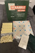 Scrabble Deluxe Board Game 1973 Vintage Spears Games - Complete