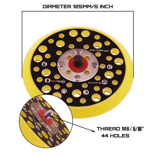 125mm medium sander - 125mm, backing