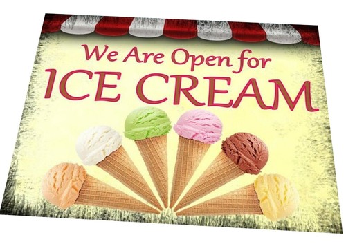 Vintage style ice cream shop - ,