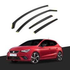 SEAT IBIZA MK5 KJ 2017-onwards 5 Door Hatchback Wind Deflectors 4pc Tinted
