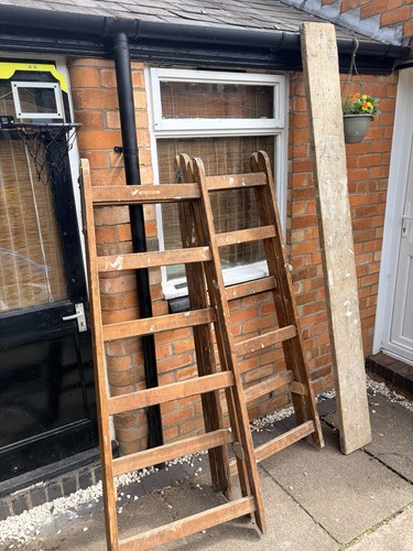 Vintage wooden scaffold - wooden,