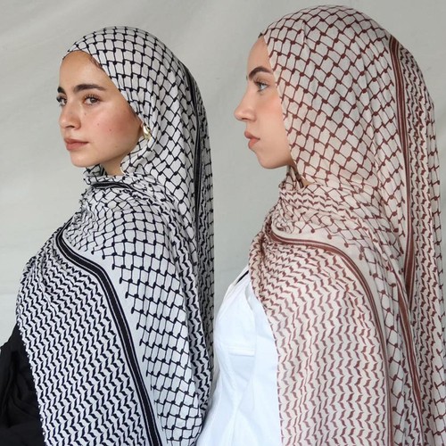 Palestine keffiyeh head wrap - keffiyeh,