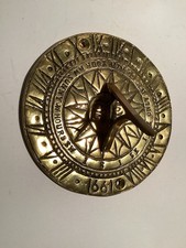 Sundial, Lovely Quality Solid Brass Sundial, To Brighten Up The Garden