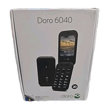 Brand New Sealed Doro 6040 Flip Big Button Mobile Phone -Black Unlocked-UK stock