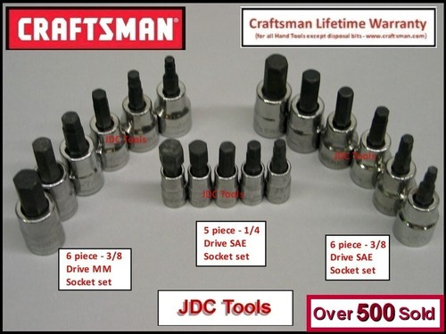 Craftsman 17pc 8 - 1/4, sae