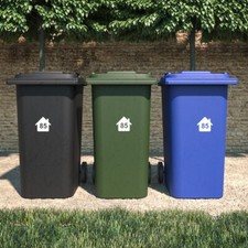 Wheelie Bin Stickers, WHEELIE