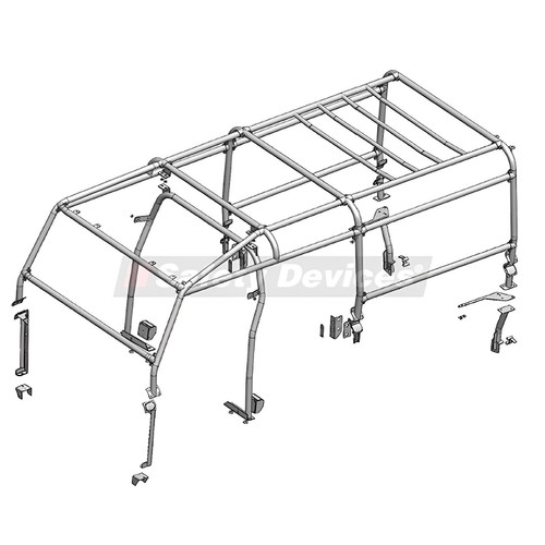 Full external roll - cage,