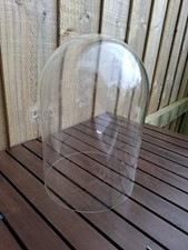 vintage old glass dome clock