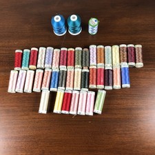 Lot 42 spools Mettler, Robison Anton, Coats Machine Embroidery Thread New