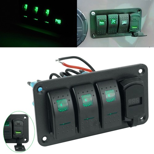 Gang switch panel - gang, led