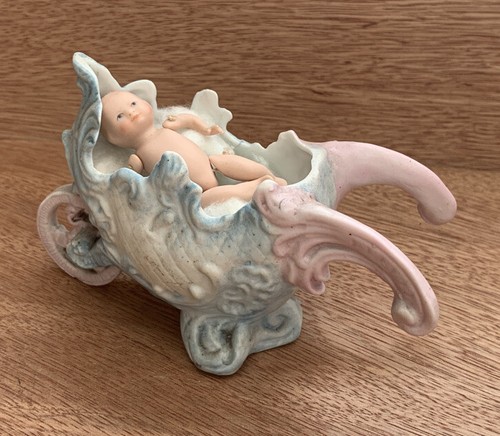 Victorian bisque pram baby - victorian, &