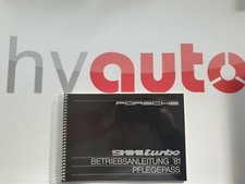 Operating Manual Handbook & Service Book Porsche 911 930 Turbo 3.3 First Edition
