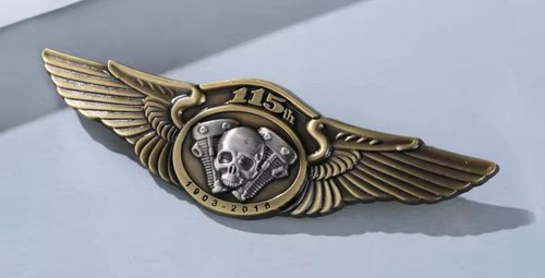 Biker gang metal pin - biker,