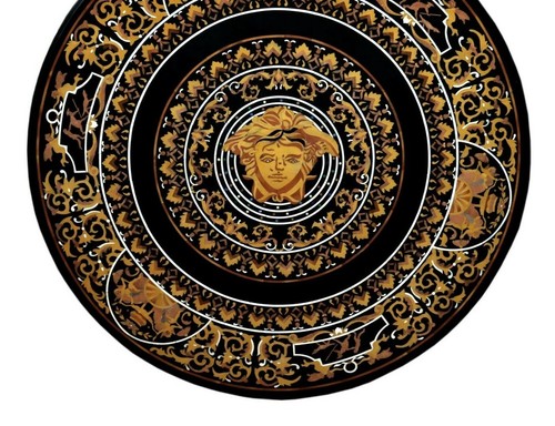 Black marble versace art - black,