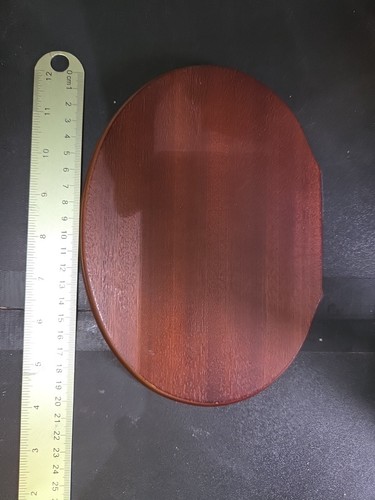 Mahogany effect wooden plinth - effect,