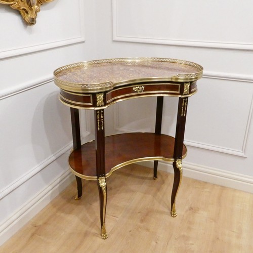 Antique side table mahogany - antique,