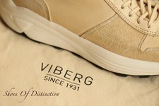 Viberg Cream Suede Leather