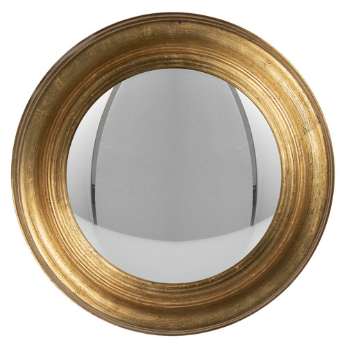 34cm distressed gold convex - 34cm,