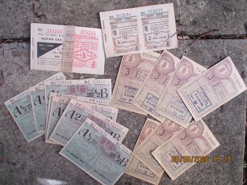 1950s fuel rationing - fuel, coupons