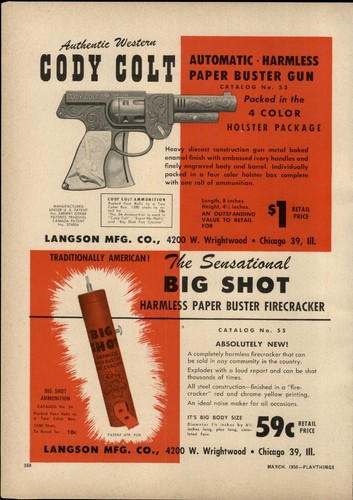 1950 paper cody colt - 1950, cap