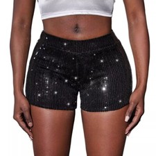 Women Sequin Shiny Hot Pants