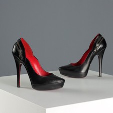 Cesare Paciotti Heels Shoes Leather UK Size 3 Italy Second Hand Originals