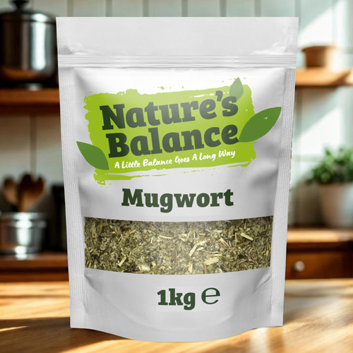 Mugwort dried herb cut - herb,