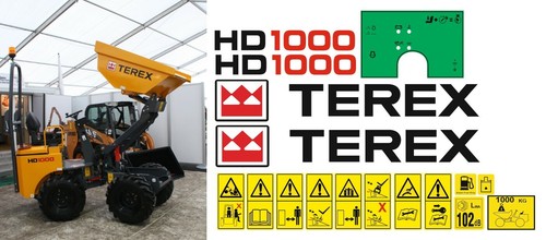 Terex hd1000 dumper decals - terex, /
